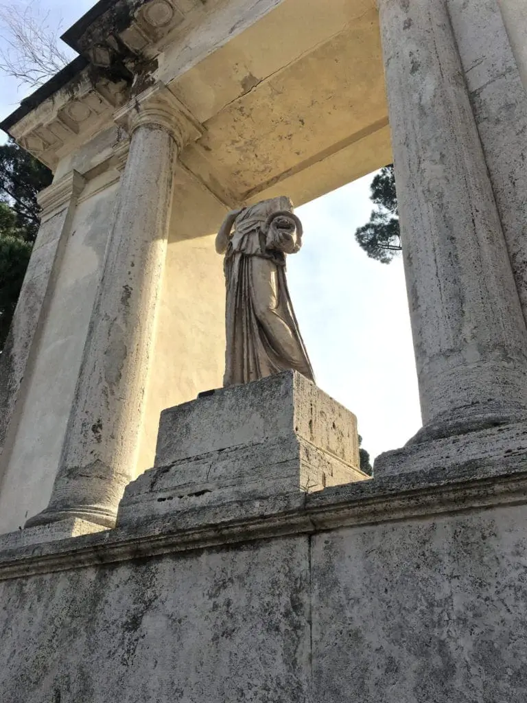 Borghese gardens rome italy