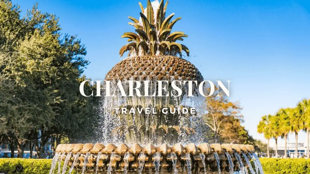 Charleston travel guide pineapple fountain
