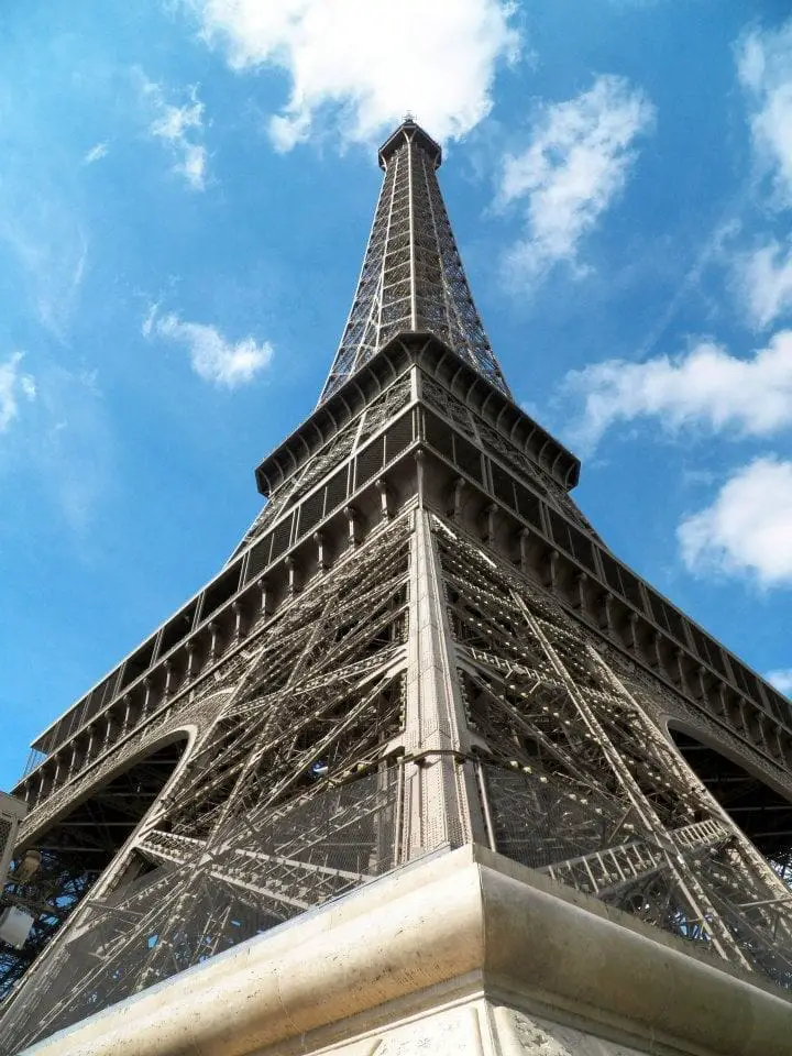 Eiffel Tower Angle Paris France