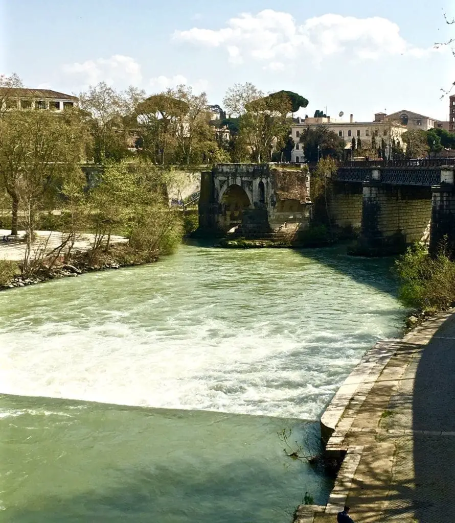 Tiber river rome italy