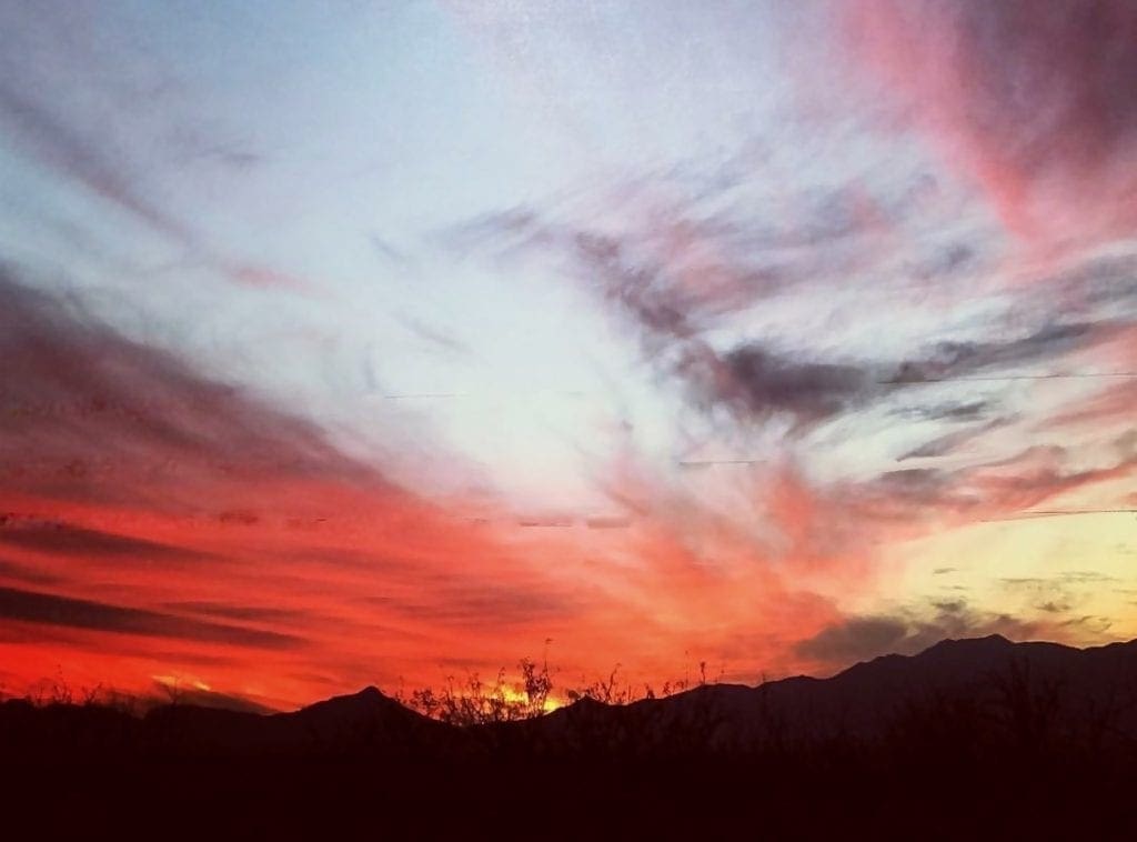 Tombstone arizona sunset