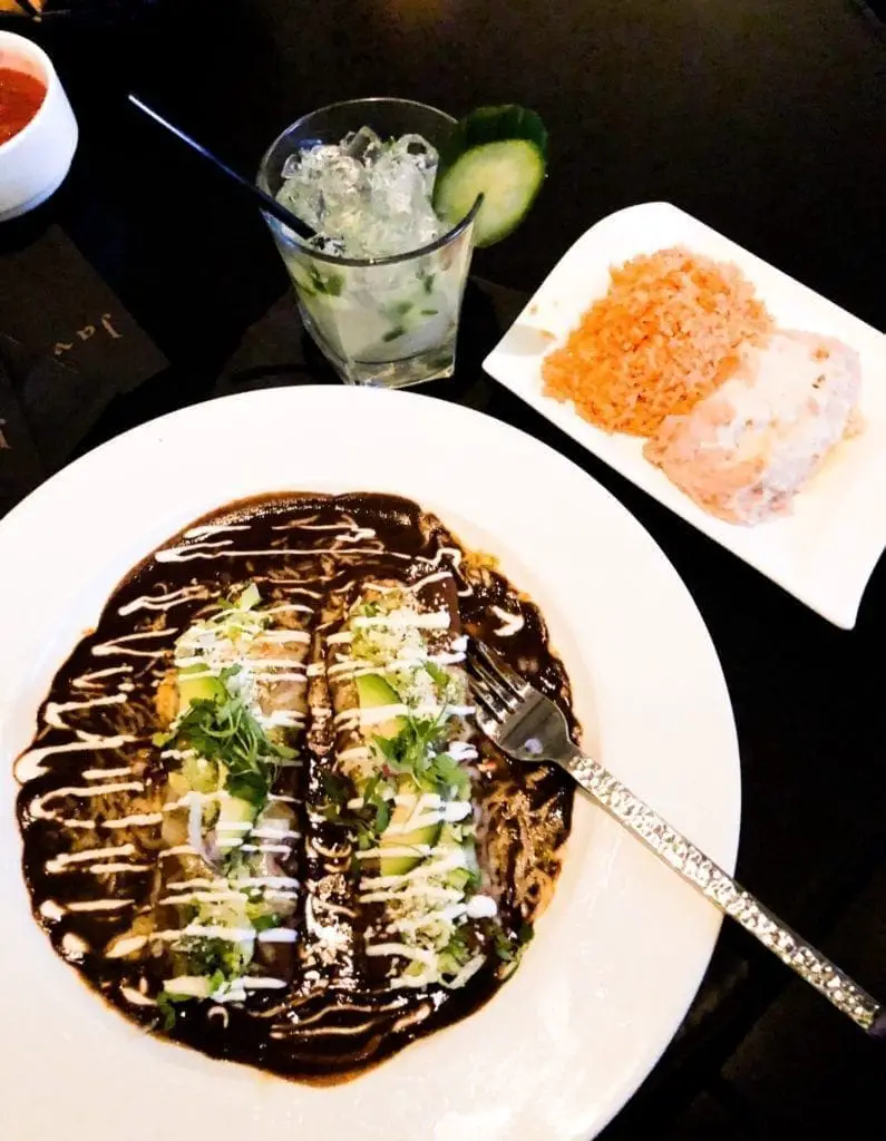 Mole enchiladas javier's aria las vegas theroadtaken2