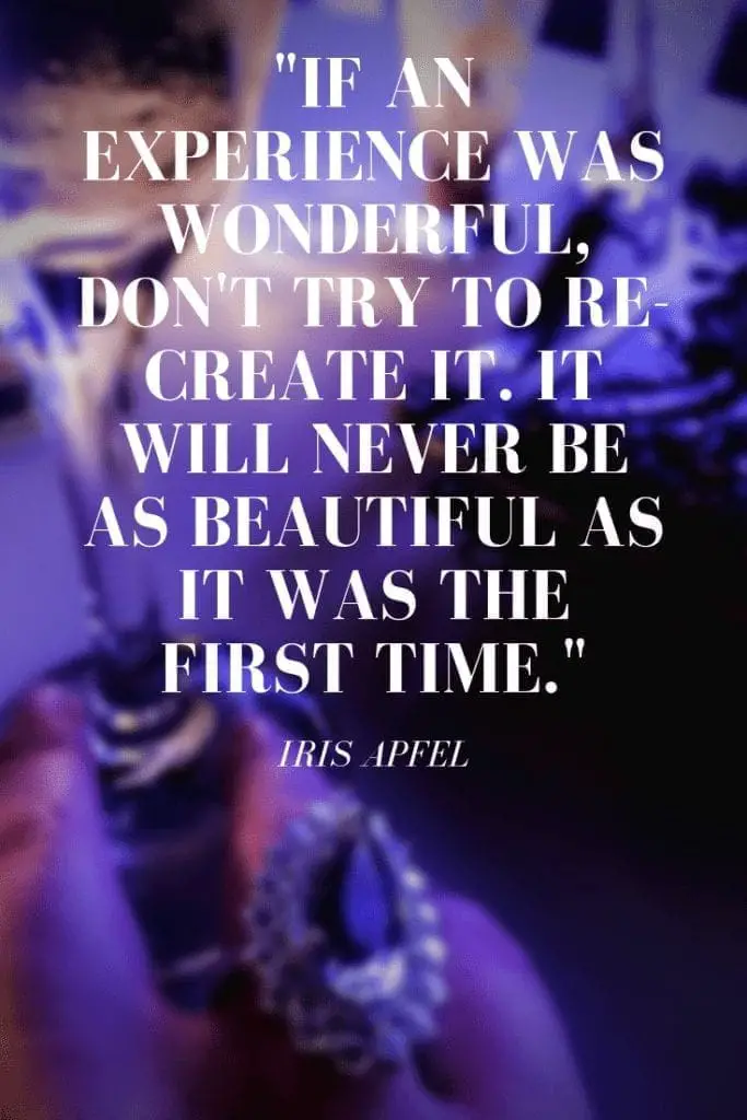 Accidental icon iris apfel quotes