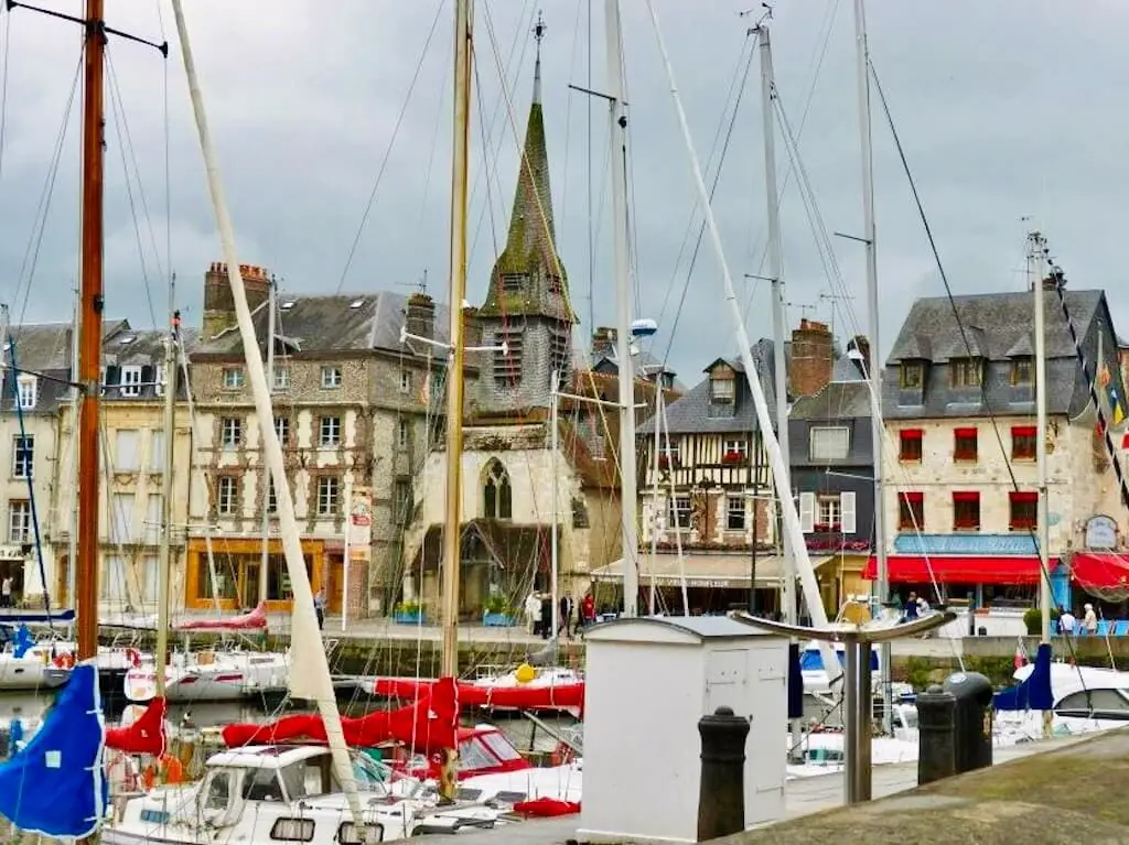 Honfleur town center france