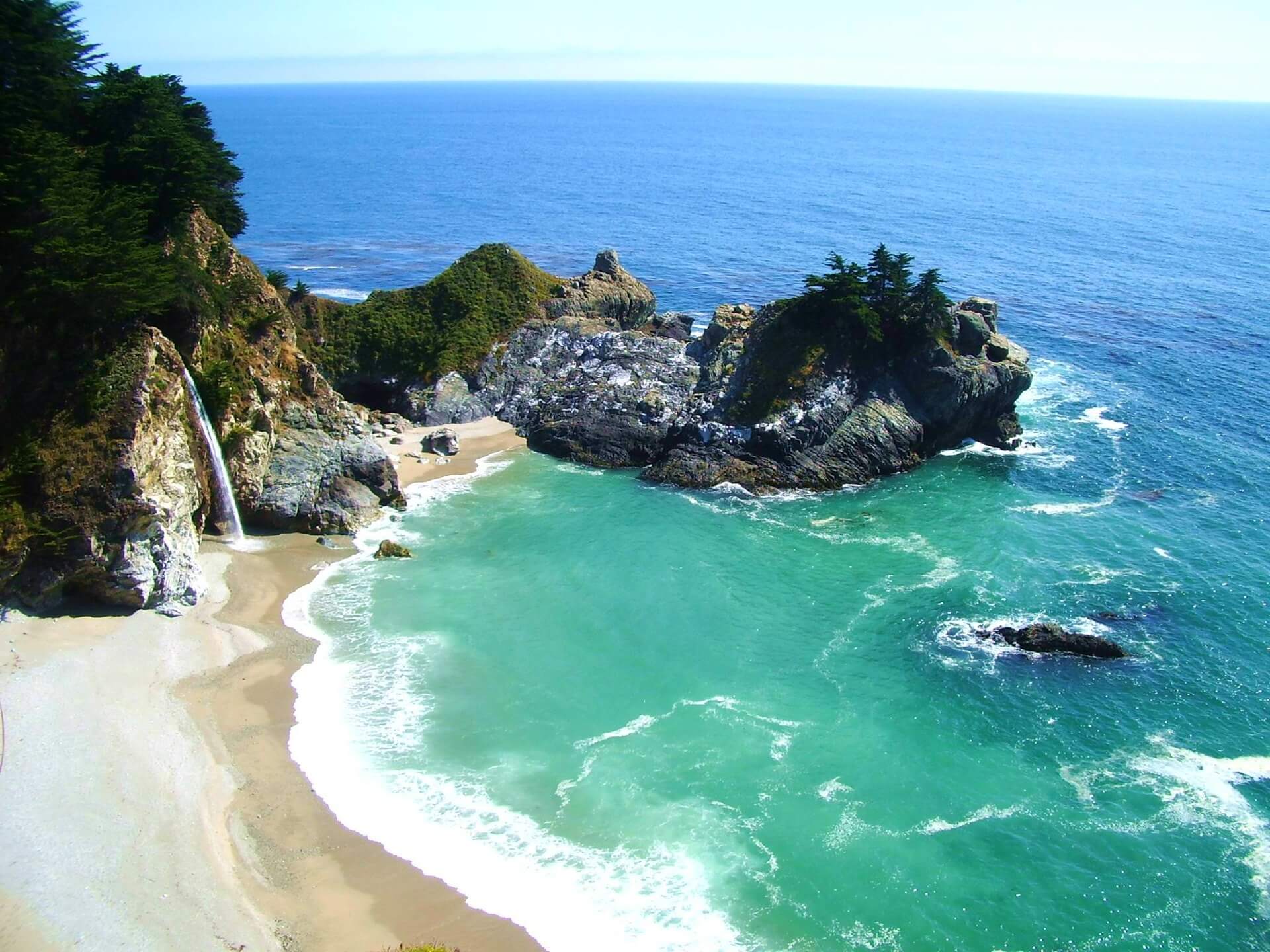 Mcway falls beach cove big sur