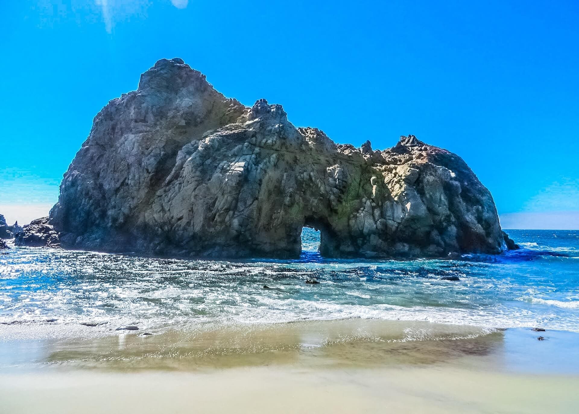 Pfeiffer beach keyhole rock big sur