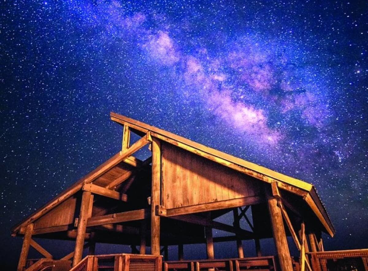 St george island state park pavilion dark sky stargazing