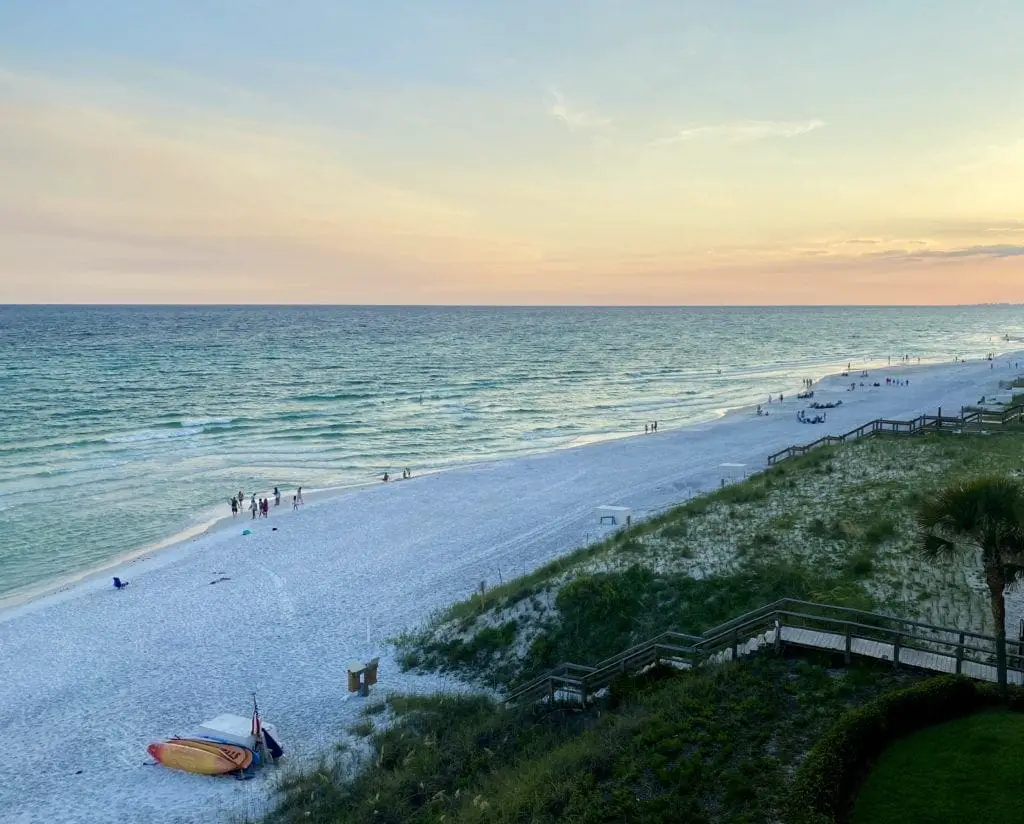 Beach at sunset