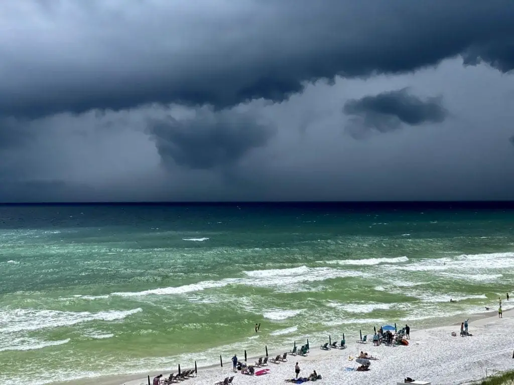 Storm at sea