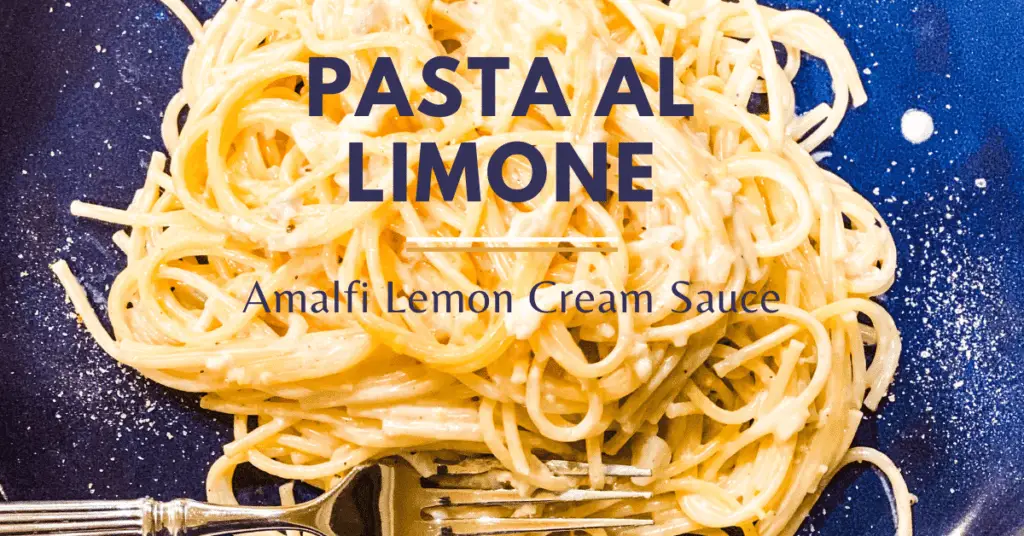 Pasta Al Limone Amalfi Lemon Cream Sauce Italian Recipe