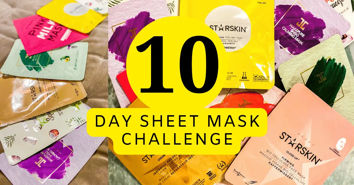 10 day sheet mask facial challenge korean skincare