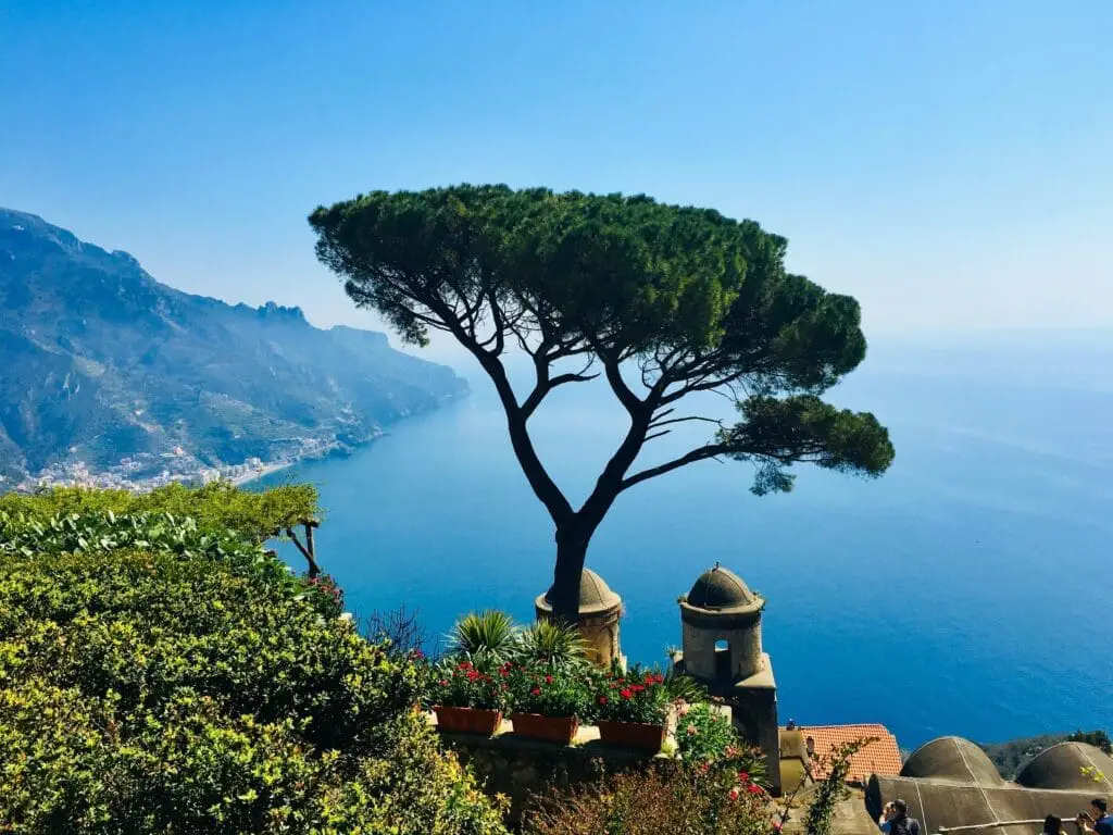 View from villa rufolo ravello italy