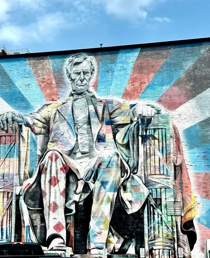 Abraham lincoln mural