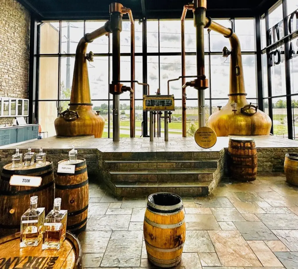 Pot stills at town branch distillery