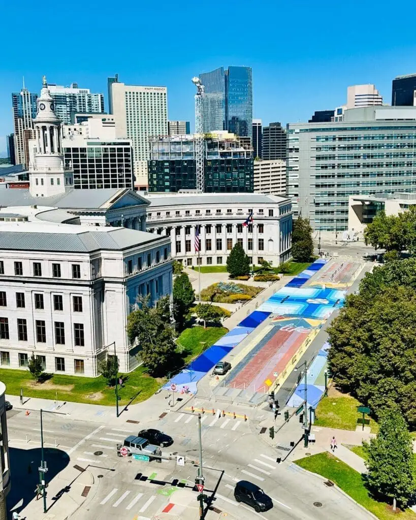 Denver civic city center view colorado