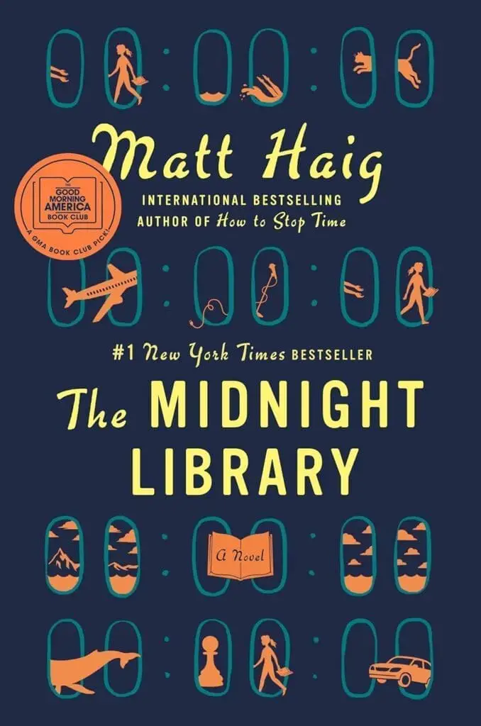 Book cover art for matt haig's the midnight library