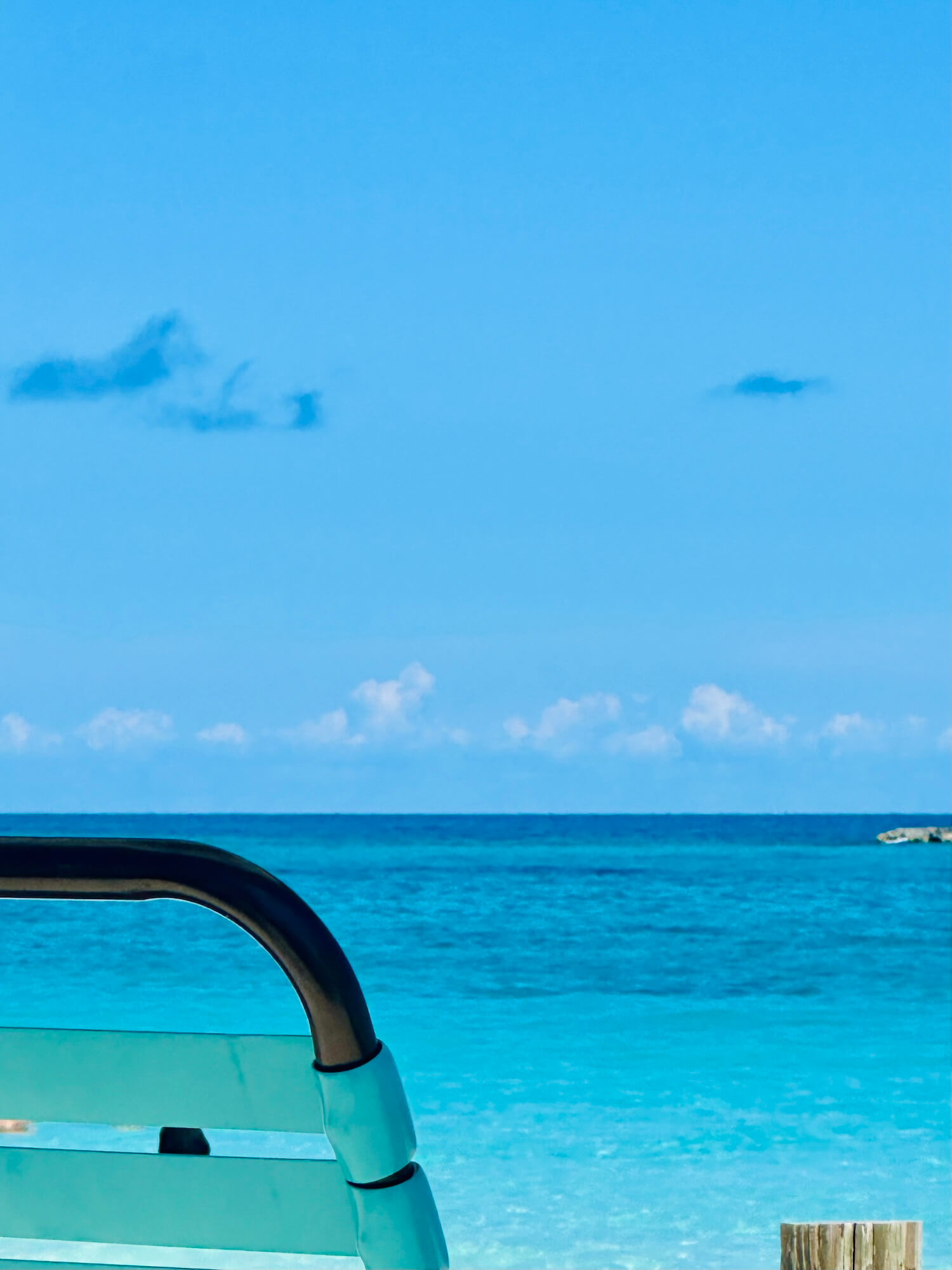 Lounge chairs bimini beach bahamas