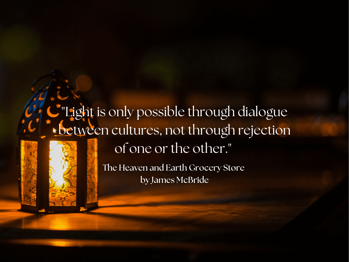 "light is only possible through dialogue between cultures, not through rejection of one or the other. "