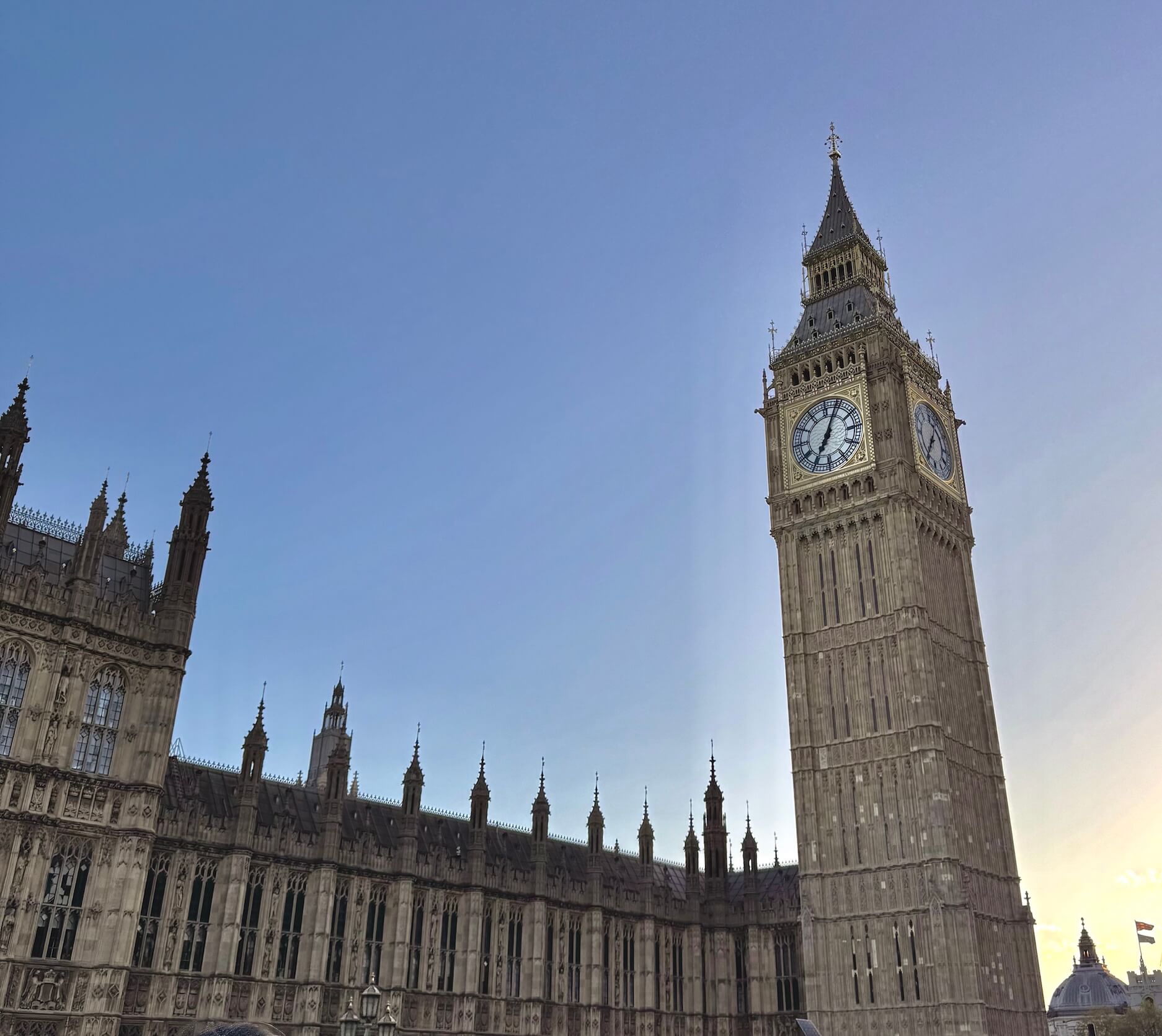 Afternoon Tea and Tower Bridge Views: Our First Day Exploring London 6 big ben clocktower twilight
