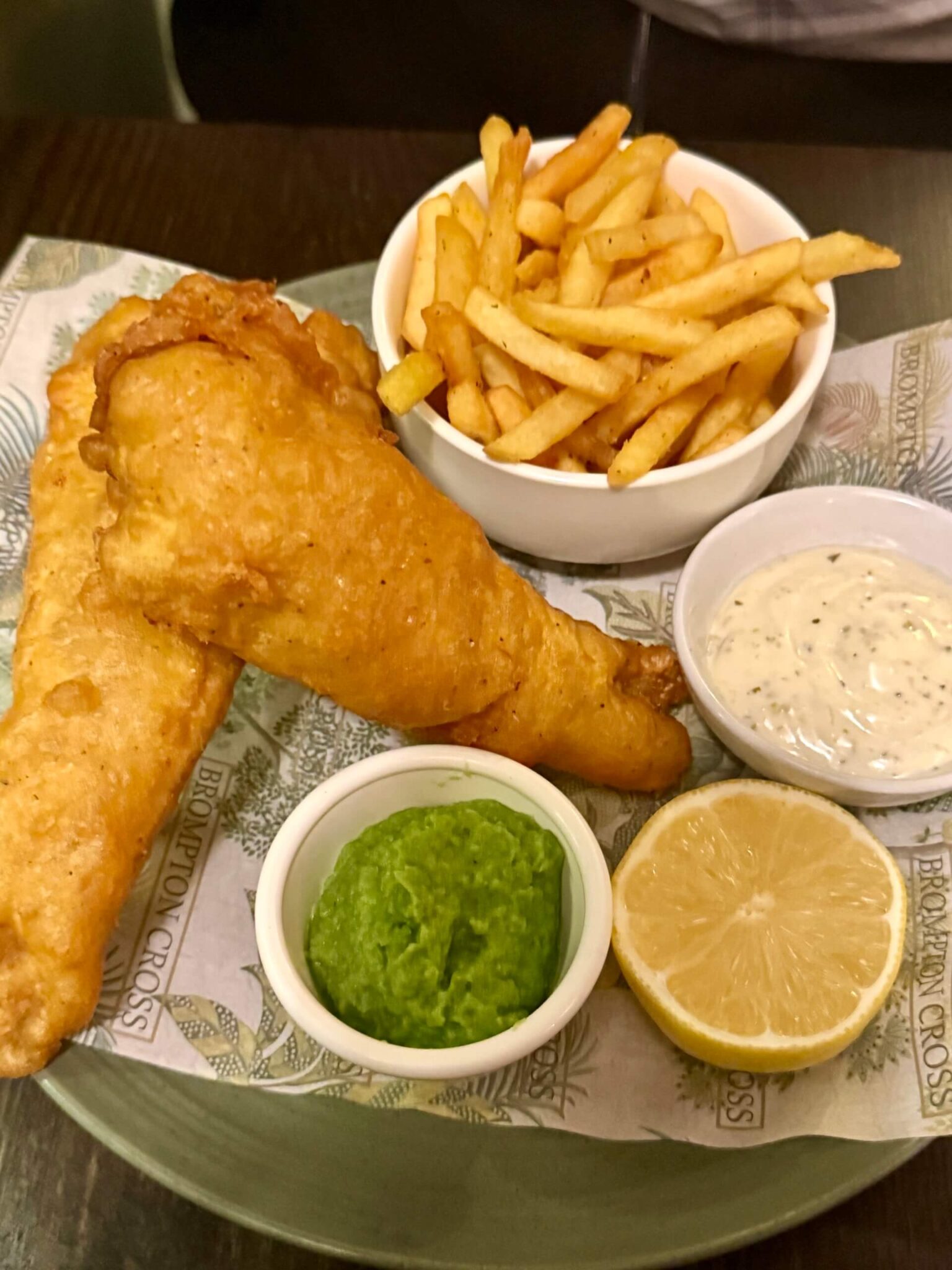 fish and chips brompton cross london