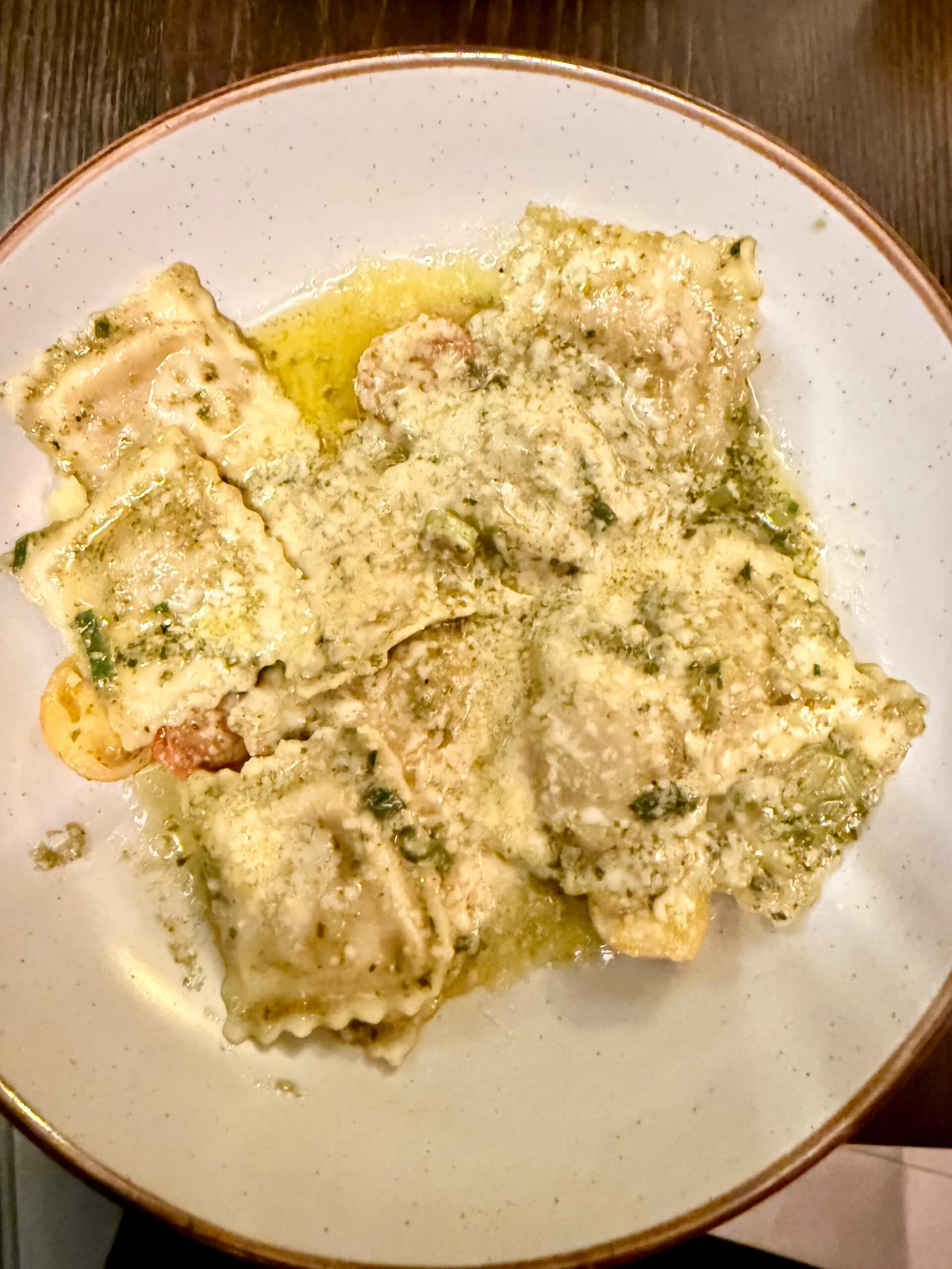 pumpkin sage ravioli brompton cross london