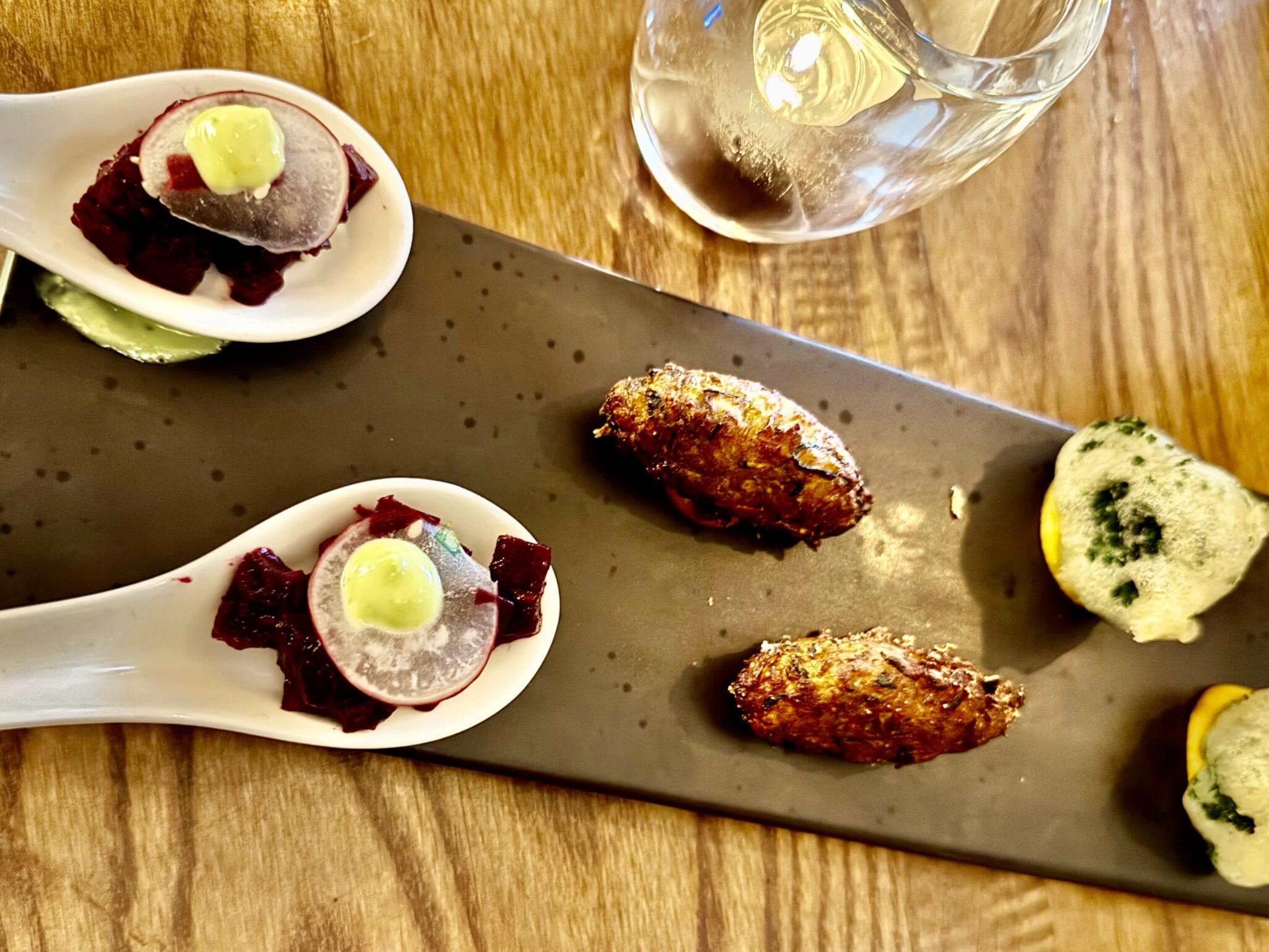 Golden Beetroot, Beetroot Gazpacho, Labneh, Crispy Mushroom, with Balsamic Woodruff wedgewood edinburgh-min.jpeg