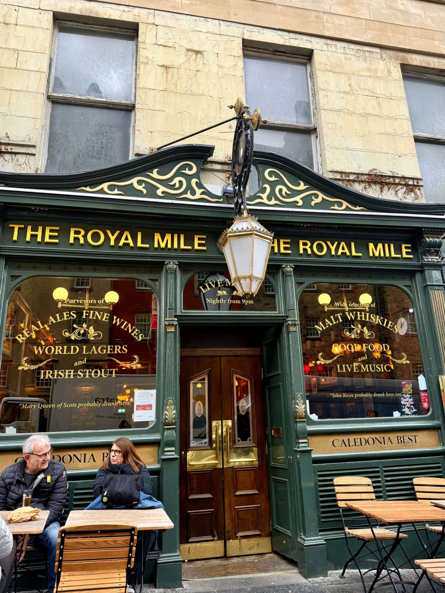 edinburgh castle and the royal mile taven edinburgh scotland